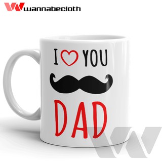 แก้วกาแฟ แก้วมัก พิมพ์ลาย I Love You Dad เหมาะกับของขวัญ สําหรับบ้าน ออฟฟิศ