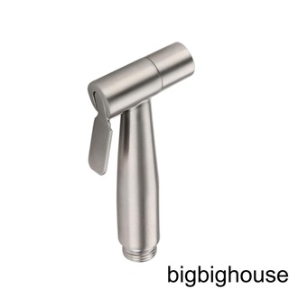 [Biho] Stainless Steel Bathroom Sprayer Toilet Heat-resistant Hand Held Shattaf High Pressure Bidet Nozzle