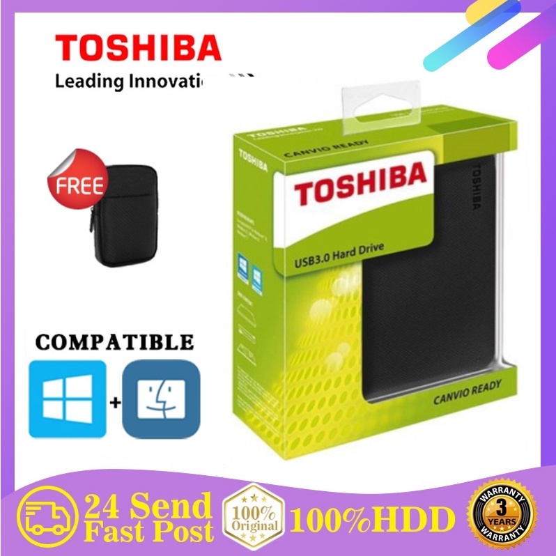 Authentic ！Hard Disk External Toshiba Canvio HDD USB 3.0 2TB 500GB 1TB Harddisk