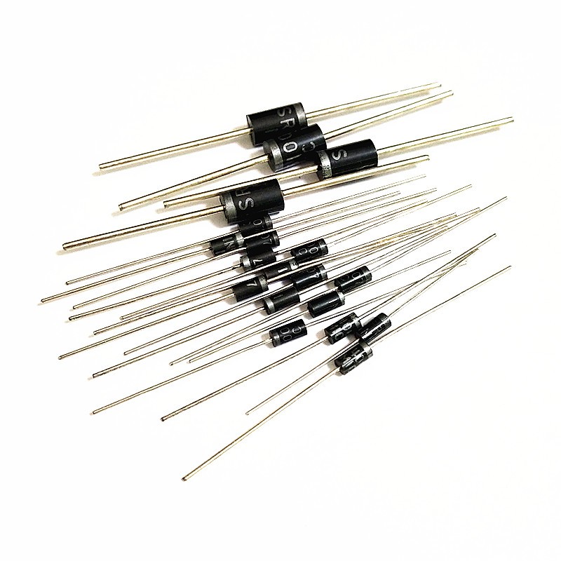 （50 ชิ้น） IN4001 4002 4003 4004 4005 4006 1N4007 DO-41 In-Line Universal Diode Rectifier