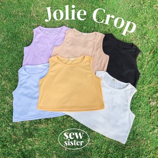 Julie Crop เสื้อกล้ามครอปผ้ายืด 6 สี