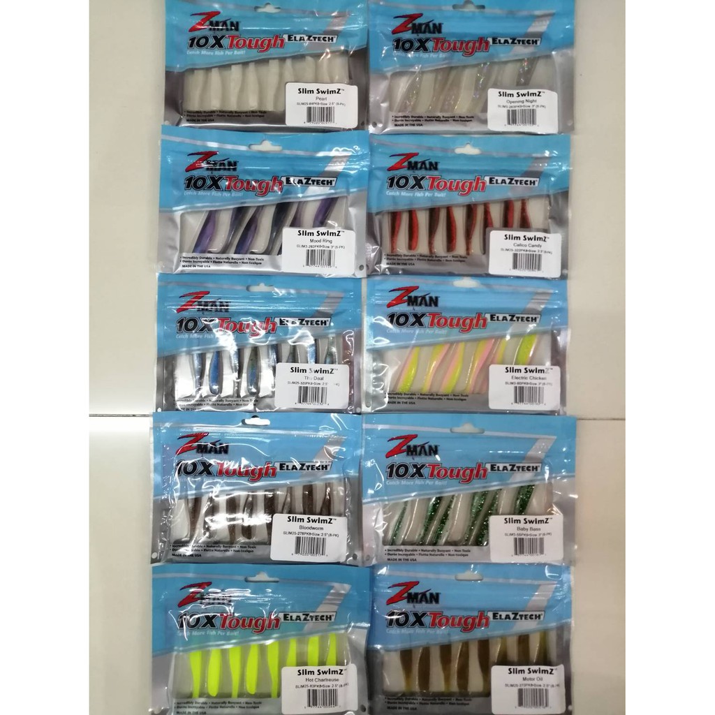 ปลายาง Z-man Slim Swimz