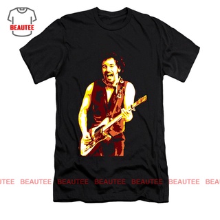 เสื้อยืดวงดนตรีเสื้อยืด พิมพ์ลาย Bruce Springsteen แฟชั่นฤดูใบไม้ผลิall size