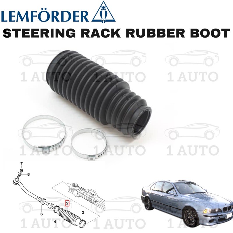 LEMFORDER GERMANY STEERING RACK ยาง BOOT COVER BMW E39 520i 523i 525i 528i 530i 1 ชิ้น