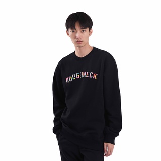 เสื้อกันหนาว SS015 คอหยาบ สีดํา