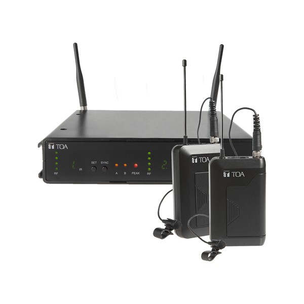 TOA WS-432-AS ชุดไมค์ลอยหนีบปกเสื้อ ย่าน UHF รับเสียงแบบ Omni-directional