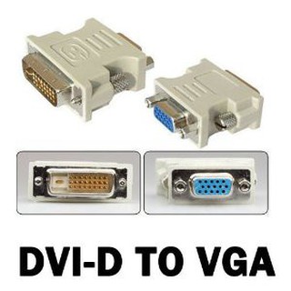 หัวแปลงสัญญาณภาพ DVI 24+1 to VGA DVI 24+5 TO VGAใช้สำหรับแปลงสัญญาณภาพคอมพิวเตอร์