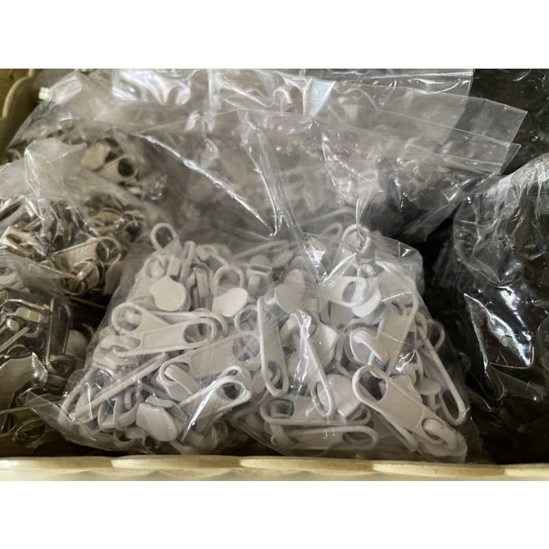 ซิป หัวซิป ป้ายยาว สีดำ สีเงิน สีขาว เบอร์ 5 - รูปที่ 3