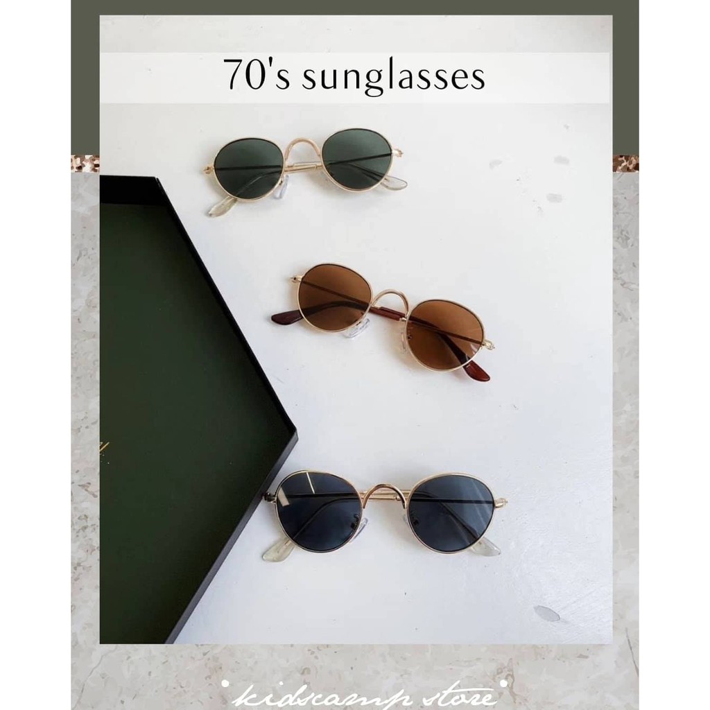 แว่นตาเด็กเล็ก 1-6ขวบ 70's sunglasses kidscamp
