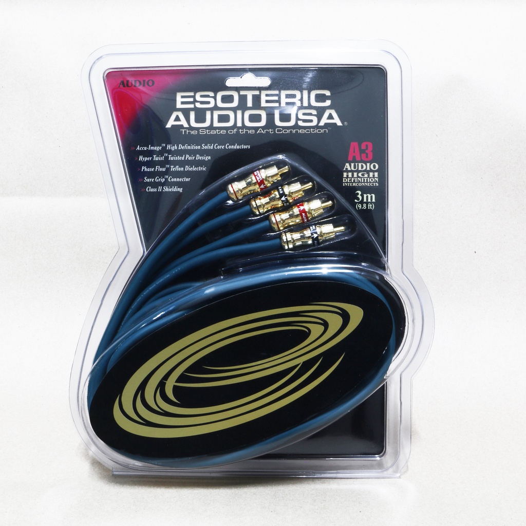 สาย RCA Esoteric Audio USA A3 SERIES RCA Audio Cable 24K gold ยาว 3เมตร / ร้าน All Cable