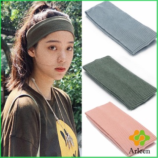 Arleen ผ้าคาดผม แบบดูดซับเหงื่อ ทรงสปอร์ต ที่คาดผมแฟชั่น sports hair band