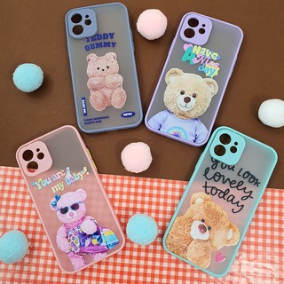 เคส Samsung A02 A22(4G) A32(4G)TPU เคสขอบกันลื่น เคสกันเลนส์กล้อง เคสกันกล้อง เคสมินิมอล ขอบสี