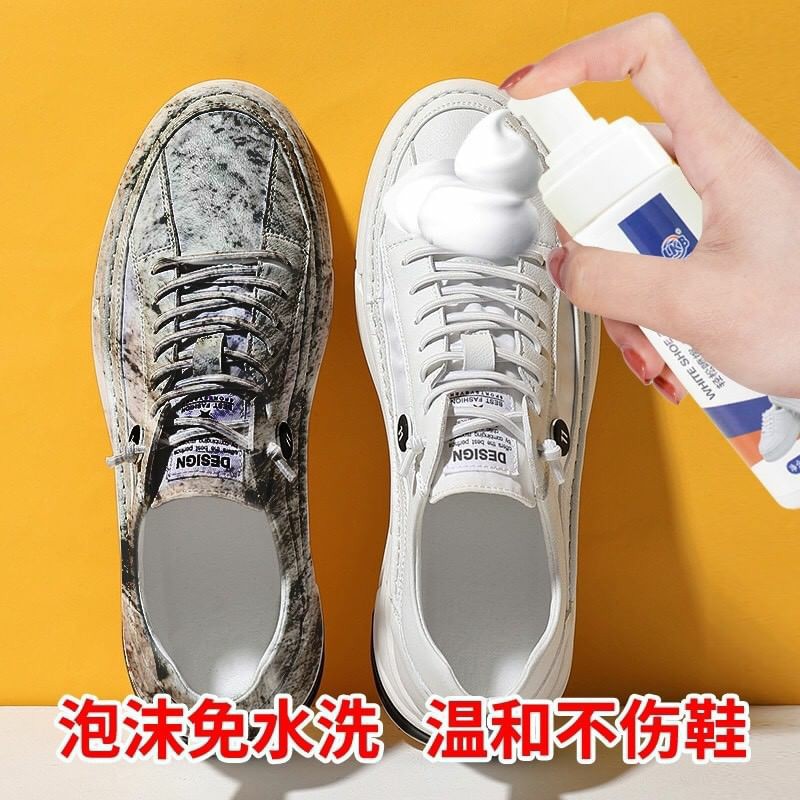 Shoe cleaner foam spray โฟมขจัดคราบดำรองเท้า ช่วยขจัดคราบสกปรกฝั่งลึก #4