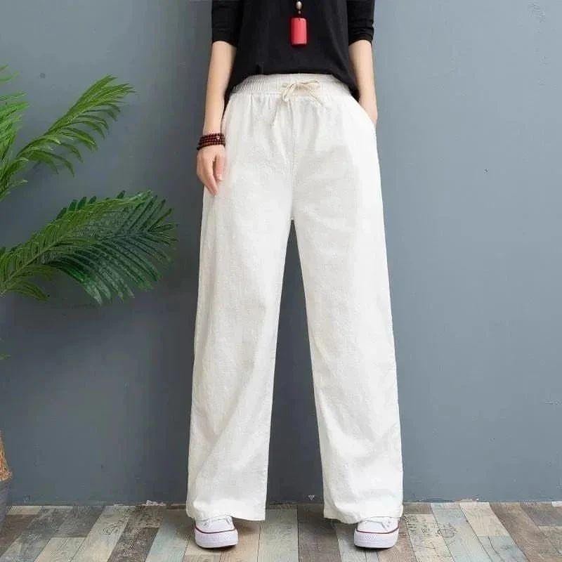 KATUN Givana Pants Loose Pants ผ้าฝ้ายลินิน Rami Highwaist