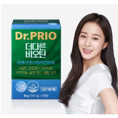 Dr.Prio biotin 2500 ug ไบโอทินคิมแตฮี บำรุงและลดผมร่วง มีวิตามินและสารอาหารครบ ดูแลตั้งแต่รากผมจนปลายเท้า จากเกาหลีแท้
