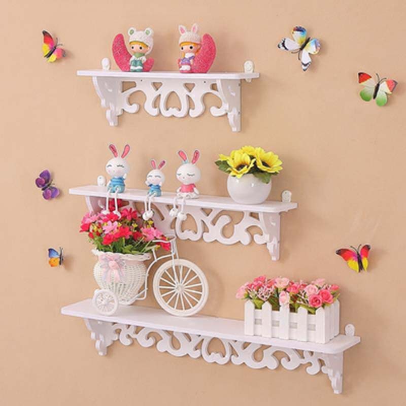 พร้อมส่ง ชุดชั้นวางของติดผนัง 3Pcs/Set ชั้นตกแต่งห้อง - รูปที่ 2