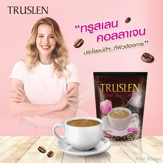 TRUSLEN Coffee Plus Collagen กาแฟทรูสเลนคอฟฟี่พลัสคอลลาเจน 1ห่อมี 15ซอง / 1ซอง 16กรัม.