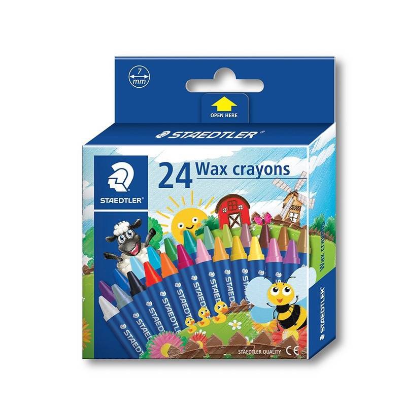 สีเทียน STAEDTLER 24 สี Wax crayon 2200 NC24