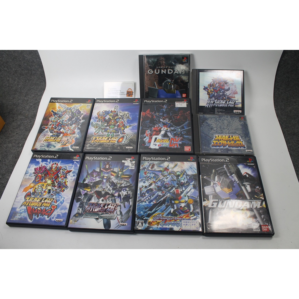 แผ่นเกม ps1 ps2  แท้ ญี่ปุ่น Gundam collection มือสอง indv
