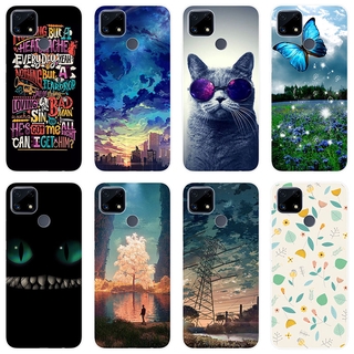 เคสสำหรับ Realme C25 Case Silicone Back Cover Soft Casing Realme C25 C 25 RealmeC25 TPU เคส animal Painted