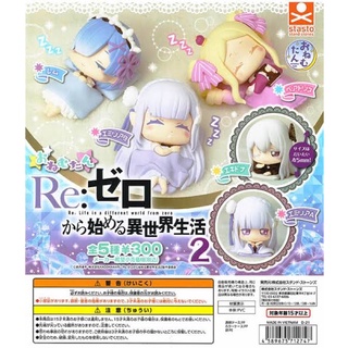 กาชาปองรีซีโร่ โมเดลรีซีโร่  รีเซทชีวิตฝ่าวิกฤติต่างโลกขี้เซา Gashapon Onemutan Re:Zero Starting Life in a Another World