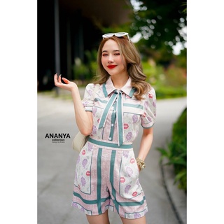 🔖🔖TAG : ANANYA collection ชุดเข้าเช็ต เช็ตขาสั้นงานทอ (Size 3XL)