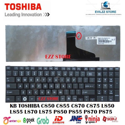 TOSHIBA C850 C850D C855D C870D C875D L850D L855D L870D L875D P850D P855D P870D P875D สีดํา