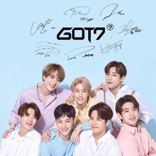 Poster got7 x The face shop ด้านหน้าเป็นภาพรวม ด้านหลังมี JB Mark ...