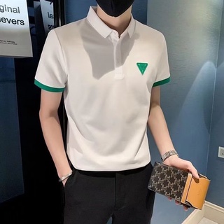 Kemeja Polo Lelaki เสื้อยืดโปโล แขนสั้น คอปก ลําลอง เข้ารูป ใส่สบาย สีพื้น เหมาะกับฤดูร้อน สําหรับผู้ชาย 2022