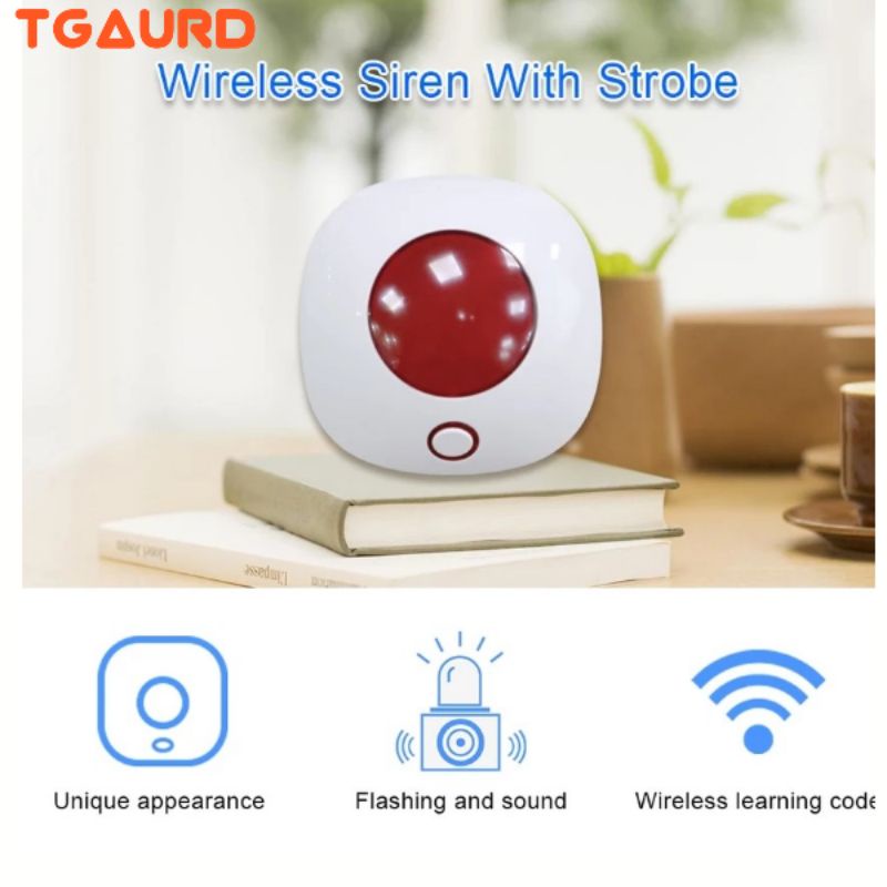 ไซเรนไร้สาย 433 MHz ใช้ร่วมกับเครื่องกันขโมย wireless siren indoor
