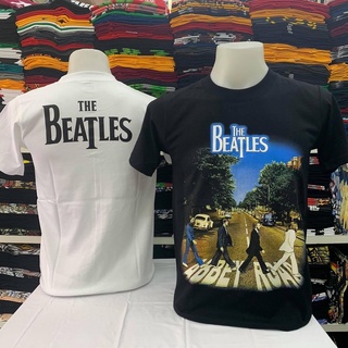 เสื้อยืดผ้าฝ้ายพิมพ์ลายขายดี สไตล์ใหม่ เสื้อยืดลายวง THE BEATLES คอกลม