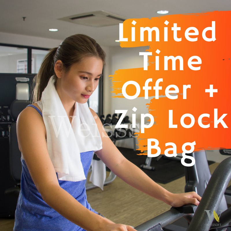 Weisssoft Sport Towel Kash Collection Super Comfy Face Towel ผ้าฝ้าย 100% แห้งเร็ว 125g Tuala Sport 