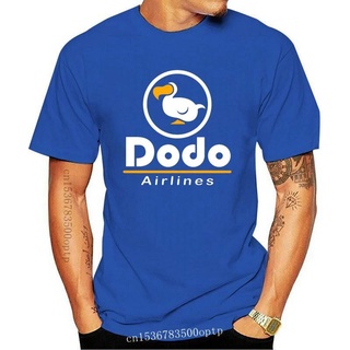 เสื้อผ้าผชDodo AIRLINE ขายดี เสื้อยืดลําลอง ผ้าฝ้าย 100% แขนสั้น คอกลม พิมพ์ลายสัตว์ 2022S-5XL