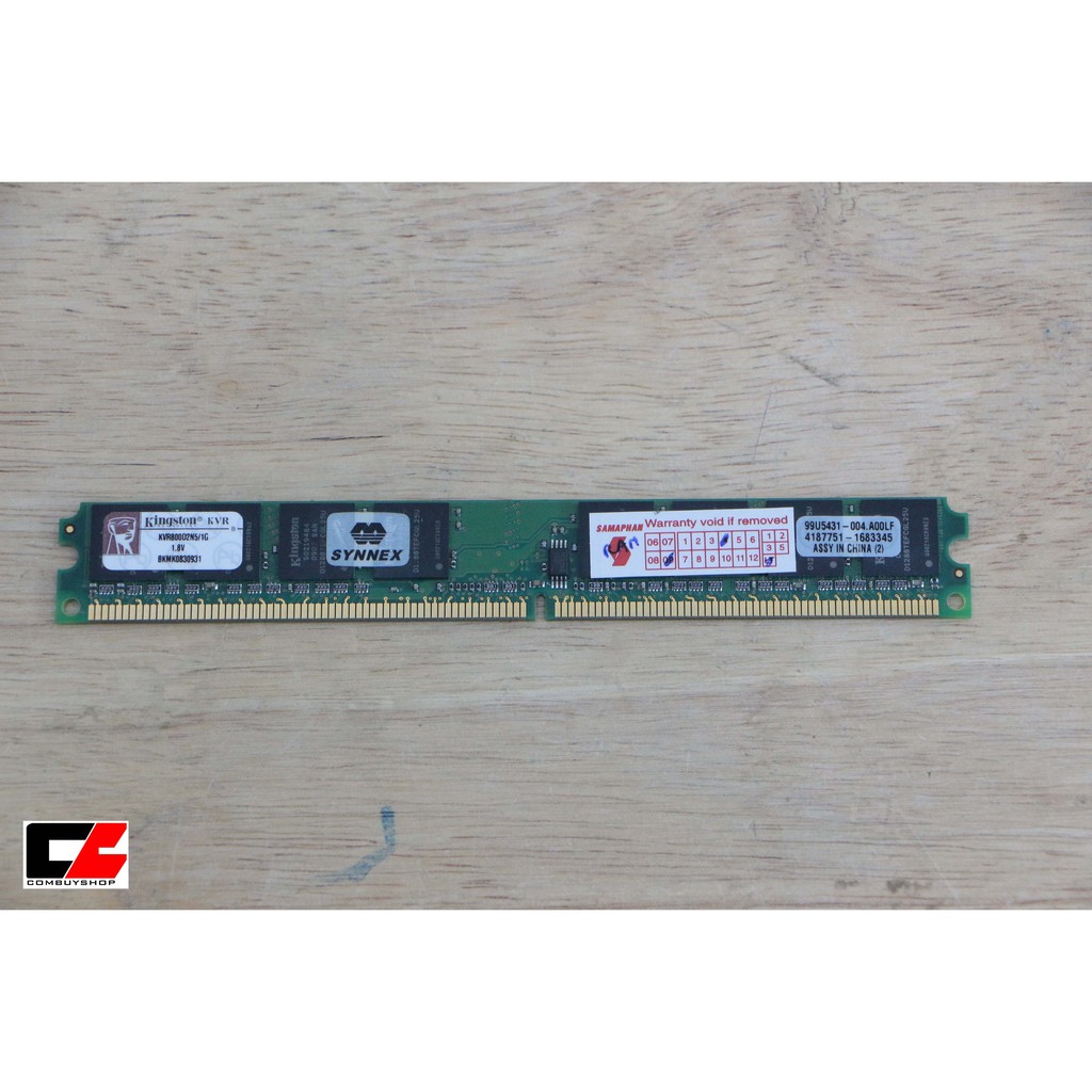 RAM DDR2 KINGSTON KVR800D2N5 1GB/FSB800/8 CHIP/LT SYNNEX