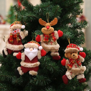 Santa Claus Snowman Deer Bear Doll Xmas Decorations / Christmas Tree Decorative Hanging Pendants