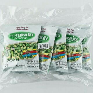 กรีนนัท ถั่วลันเตาอบกรอบ ขนาด 40กรัม/ซอง แพ็คละ6ซอง GreenNut Crispy Green Pea