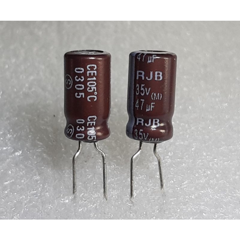 Elna RJ4 100uf 50v capacitor ตัวเก็บประจุ คาปาซิเตอร์