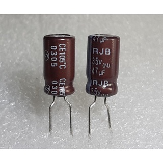 Elna RJB 47uf 35v capacitor ตัวเก็บประจุ คาปาซิเตอร์