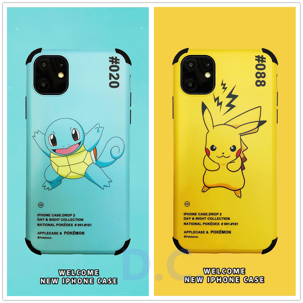 Pokemon Go Pikachu Monsters Silicone Cover Apple Iphone 12 11 Pro Max Mini Iphone Xs Max Xr X Soft Shockproof Phone Case Shopee Thailand