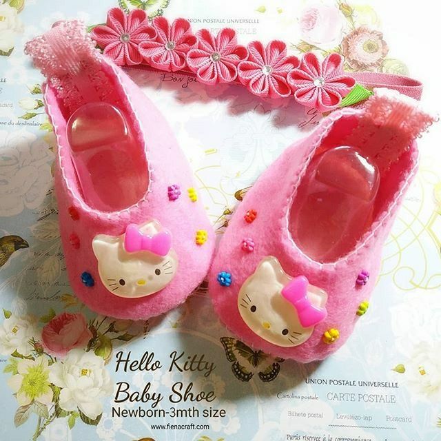 Felt Baby Shoes hello kitty