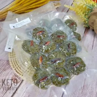 คุกกี้อัลมอนต์ รสมัทฉะ คีโต โลว์คาร์บ ไร้แป้ง KETO Cookies เบาหวาน,เด็กแพ้กลูเตน ทานได้