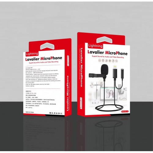 MIC-012 SOHA Mic Pro โดยเฉพาะสําหรับ Iphone Lightning Live Streaming Smule IG Youtuber Presentation 