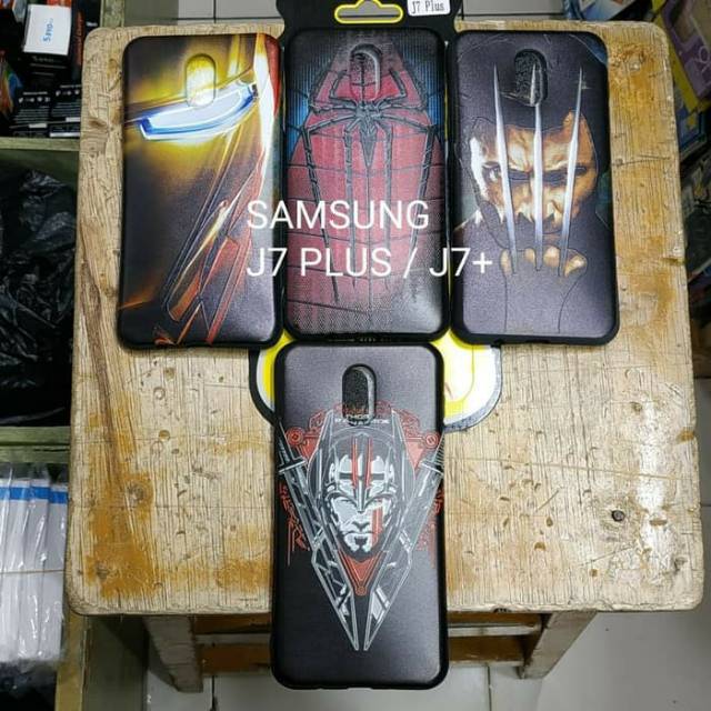 เคสอ่อน Samsung J7 PLUS J7+ พร้อมจอภาพยาง J7 PLUS J7+
