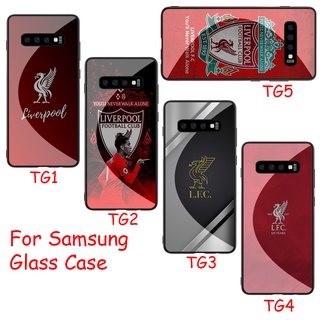 เคสกระจกนิรภัย ขอบนิ่ม ลายโลโก้ Liverpool Club RCZ57 สําหรับ Samsung A10 A20 A30 A50 A60 A70