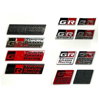 งานโลหะ คำว่า GR SPORT ติดรถ แต่งรถ TOYOTA HILUX REVO GR SPORT GAZOO RACING SPORT โตโยต้า รีโว้ sticker สวย เหล็ก โลหะ