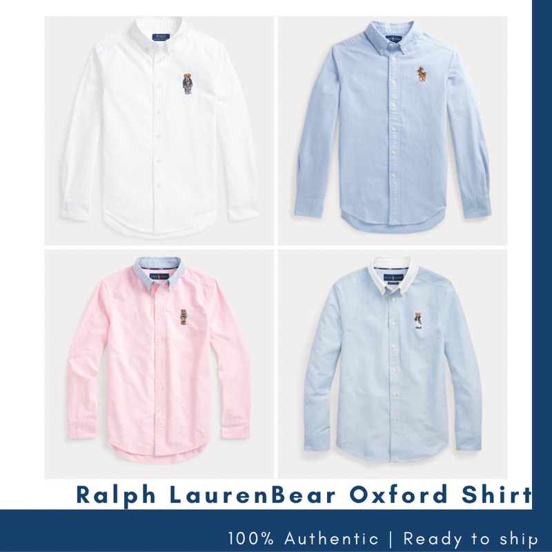 Ralph lauren bear shirt New collection ของแท้100%
