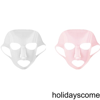 [Hclm] Silicone Face Mask Reusable Facial Cover Ear Makeup Moisturizing Hydrating Beauty Makeup