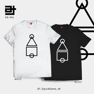 เสื้อยืด AvidiTee AT Squid Game Logo Symbol v6 Customized Unisex TShirt for Men and Womenเสื้อยืด ใส่สบายๆ