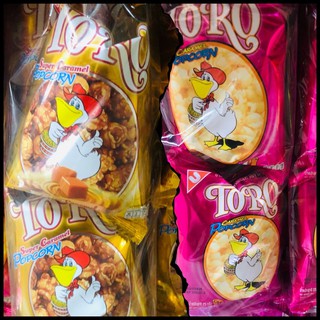 TORO โตโร่ ข้าวโพดคลุกน้ำตาลและเนย 25 กรัม  1 ห่อ บรรจุ 12 ซอง🐣