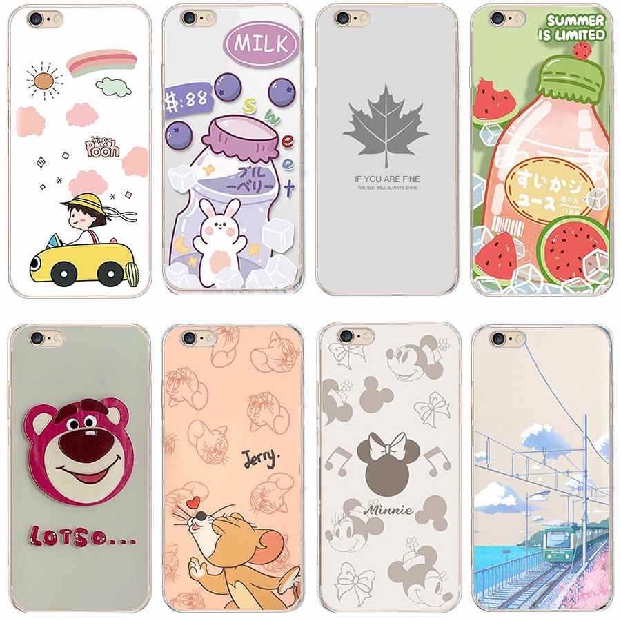 Iphone 4 4S 5 5S se 6 6s Plus ซิลิโคนอ่อนนุ่ม TPU ปลอกเคสโทรศัพท์ฝาครอบ c2nn R4vi